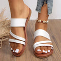 Grace Double-Strap Flat Sandals | Women's Slip-On Summer Sandals