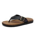 Veylor Toe-Post Thong Sandals | Women's Flat Leather-Look Sandals