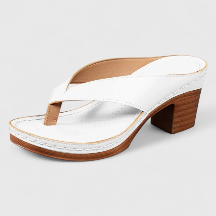 Talia Block Heel Thong Sandals | Women's Ankle-Strap Sandals