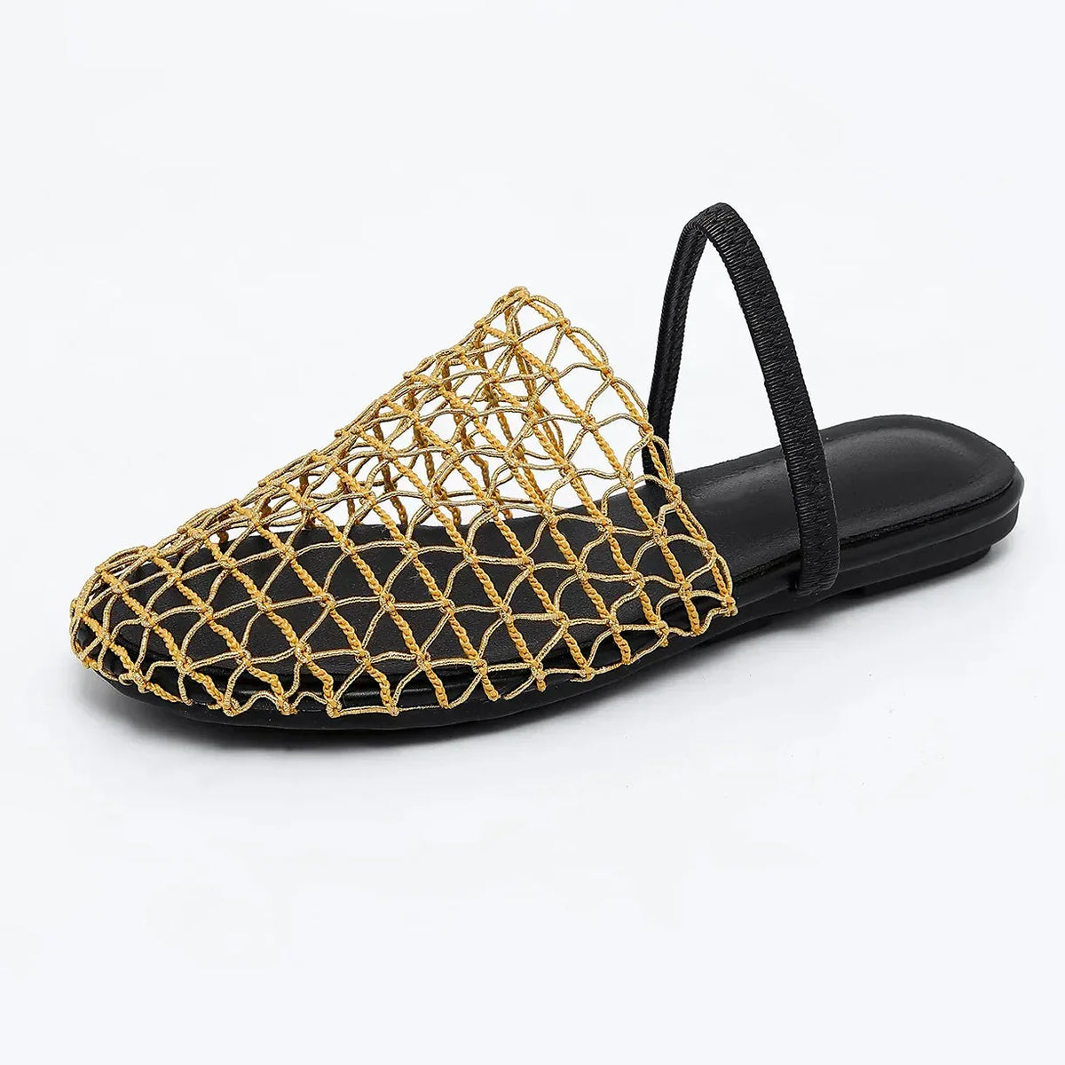 Summer Mesh Mule Sandals | Women's Woven Slip-On Sandals