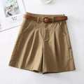 Florence high-waisted pleated tailored shorts