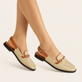 Goldie Chain-Detail Flat Sandals | Women's Slingback Summer Sandals