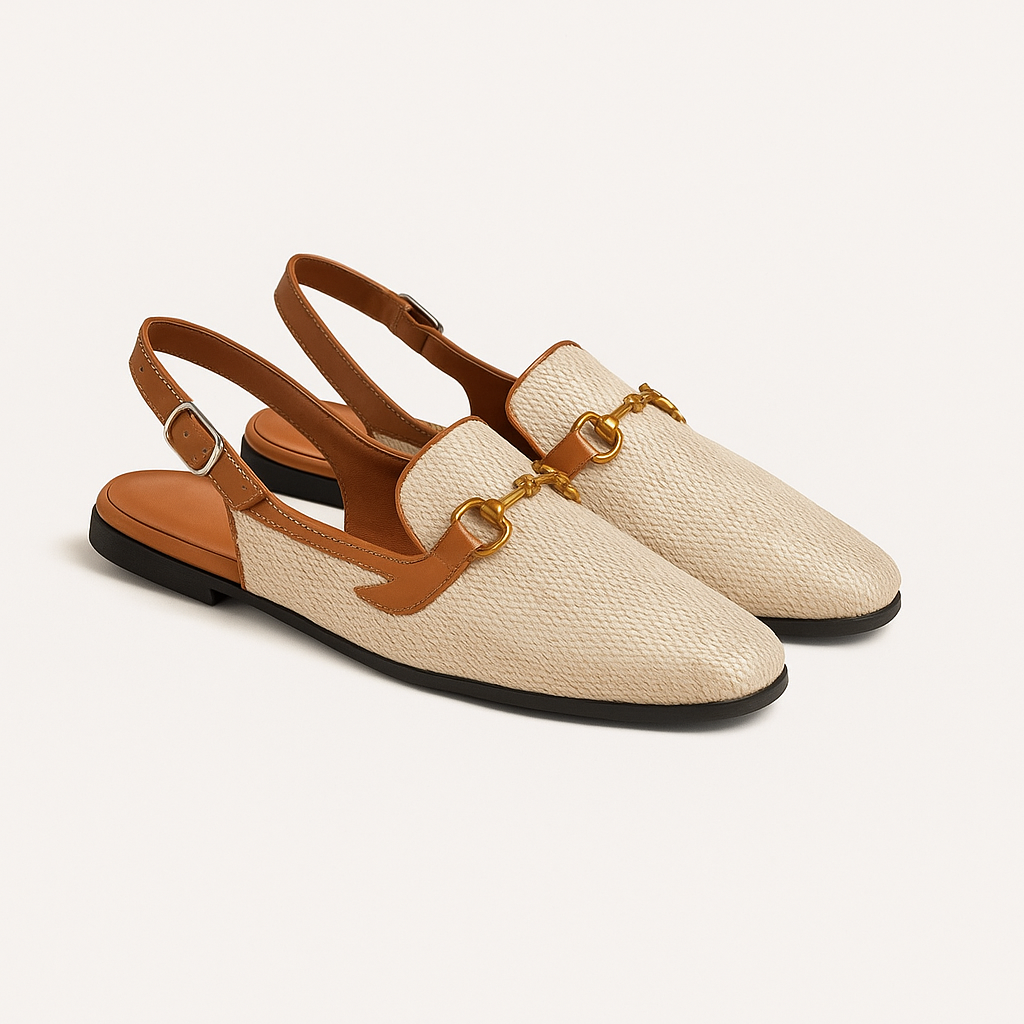 Goldie Chain-Detail Flat Sandals | Women's Slingback Summer Sandals