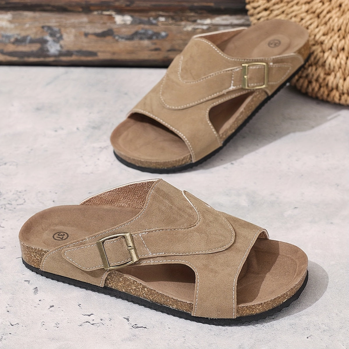 Lidiya Wide-Band Flat Sandals | Women's Slingback Comfort Sandals