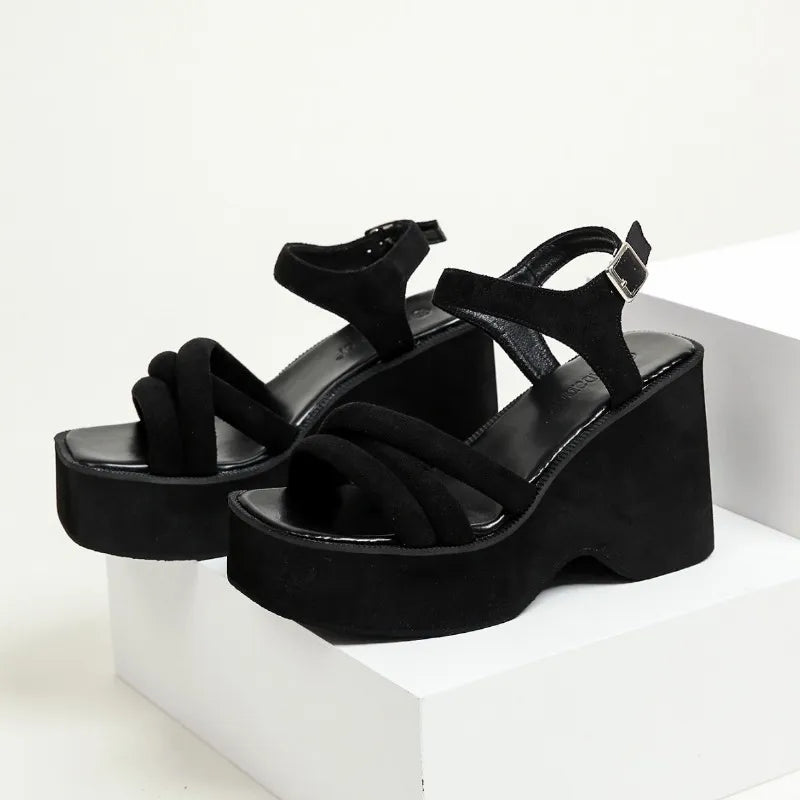 Carmela Cross-Strap Platform Sandals | Women's Chunky Sandals