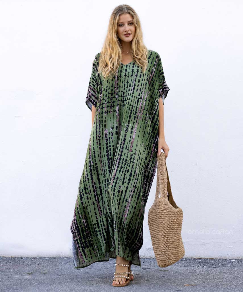 Brielle Tie-Dye Kaftan | Women's Relaxed Maxi Kaftan
