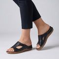 Calva Cut-Out Mule Sandals | Women's Flat Slip-On Sandals