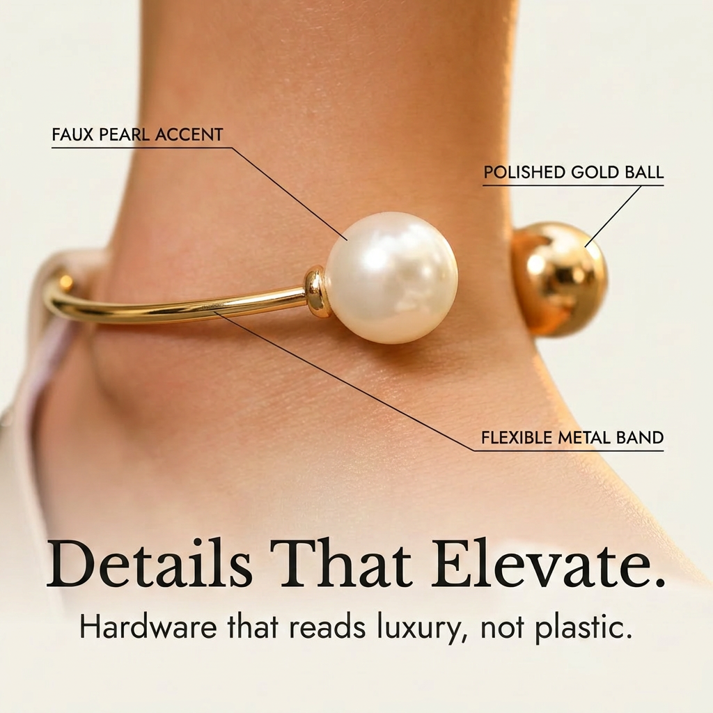 Corwyn Bow Flat Sandals | Women's Pearl Ankle-Cuff Sandals