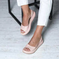 Darla Peep-Toe Slingback Sandals | Women's Flat Summer Sandals