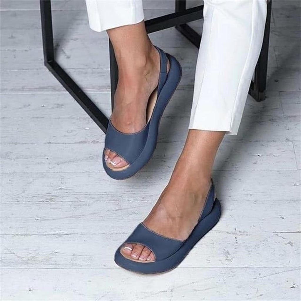 Darla Peep-Toe Slingback Sandals | Women's Flat Summer Sandals