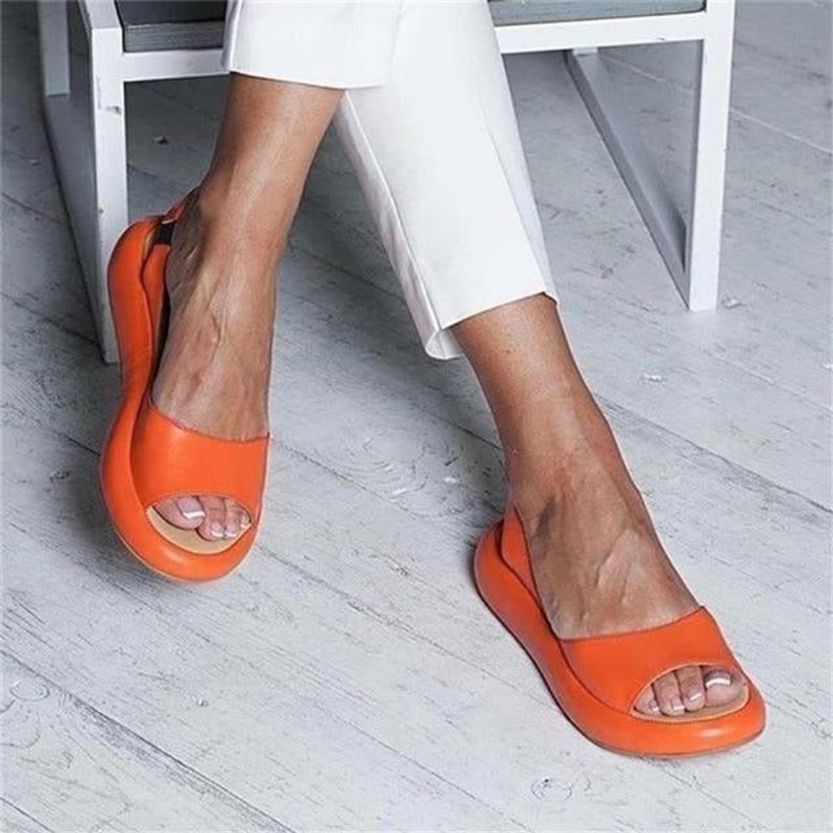 Darla Peep-Toe Slingback Sandals | Women's Flat Summer Sandals