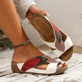 Petra Patchwork Wedge Sandals | Women's Slip-On Comfort Sandals