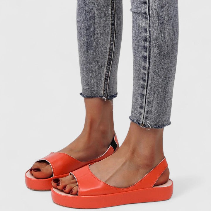 Bondi Peep-Toe Flatform Sandals | Women's Slingback Summer Sandals