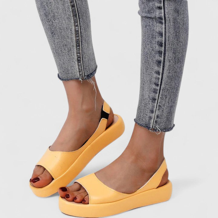 Bondi Peep-Toe Flatform Sandals | Women's Slingback Summer Sandals