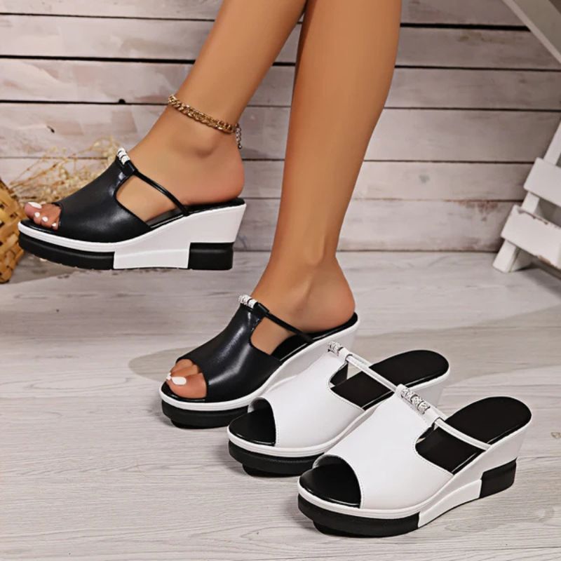 Morgana Cut-Out Platform Sandals | Women's Slingback Comfort Sandals
