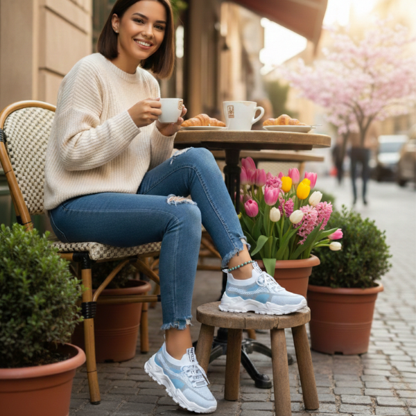 Ondine Breathable Mesh Sneakers | Women's Walking Trainers