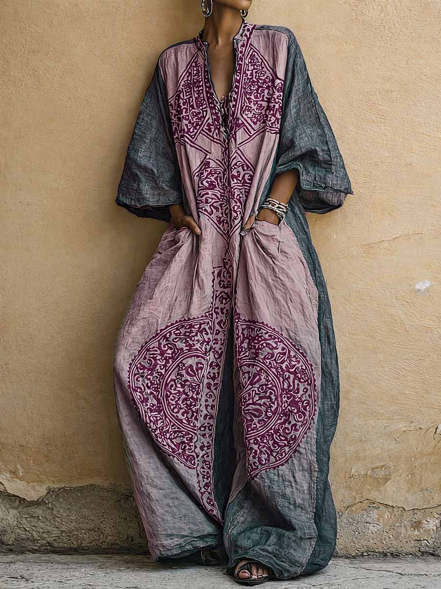 Imogen medallion print wide-leg jumpsuit