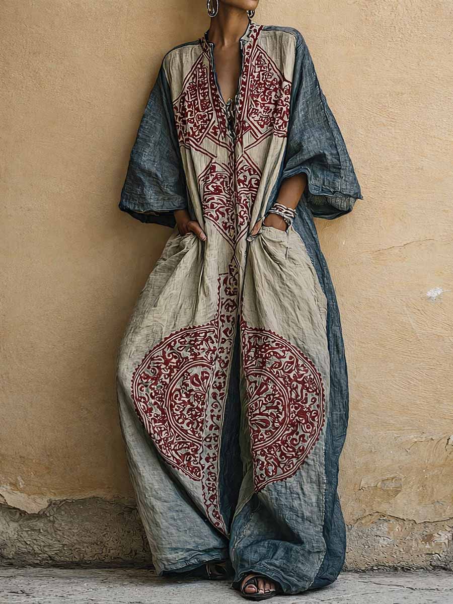 Imogen medallion print wide-leg jumpsuit