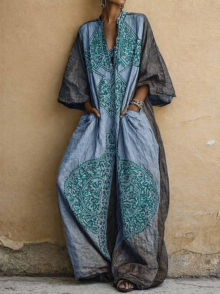 Imogen medallion print wide-leg jumpsuit
