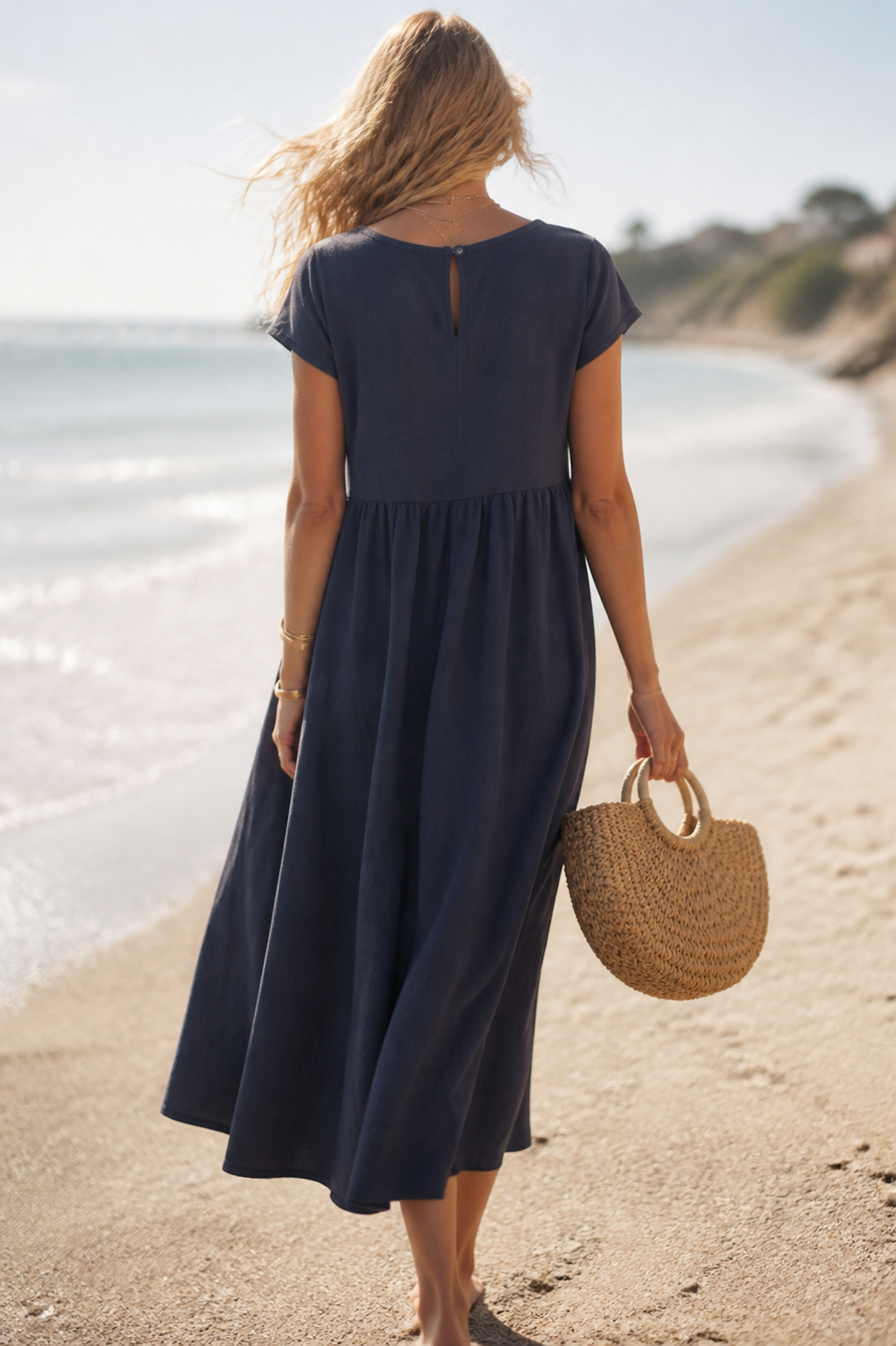 Isadora Linen Maxi Dress | Women's Summer Occasion Gown
