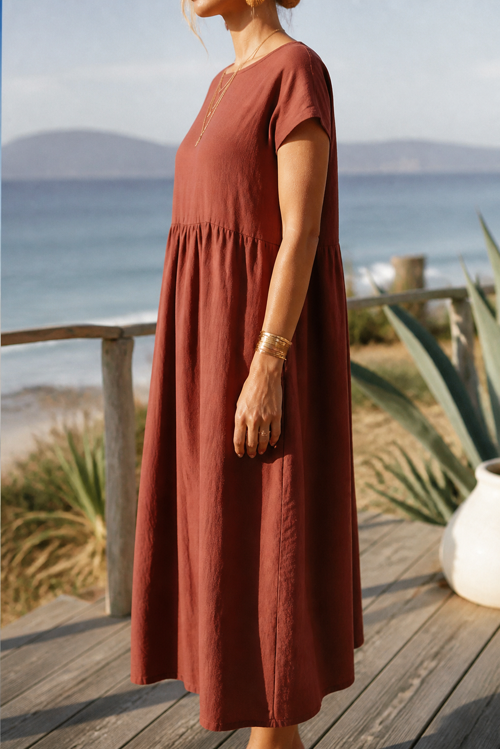 Isadora Linen Maxi Dress | Women's Summer Occasion Gown