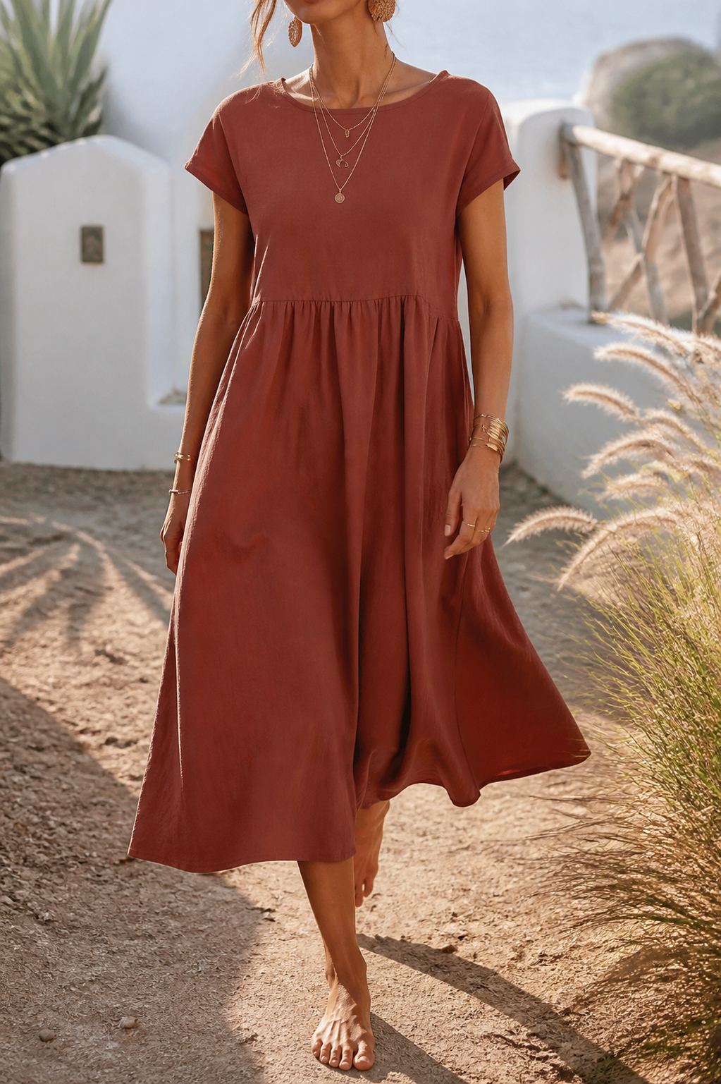 Isadora Linen Maxi Dress | Women's Summer Occasion Gown