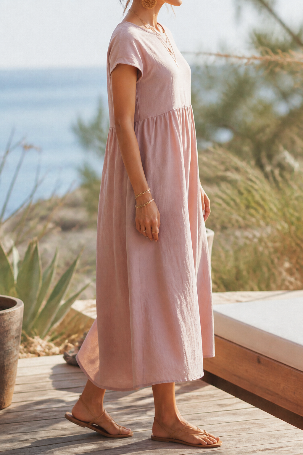 Isadora Linen Maxi Dress | Women's Summer Occasion Gown