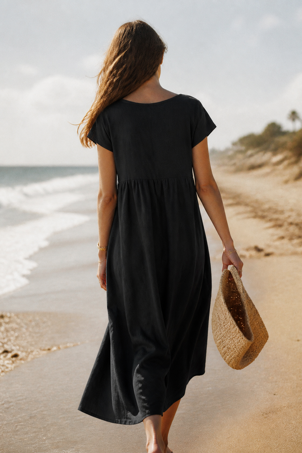 Isadora Linen Maxi Dress | Women's Summer Occasion Gown