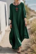 Ondine Linen Maxi Dress | Women's Summer Occasion Gown