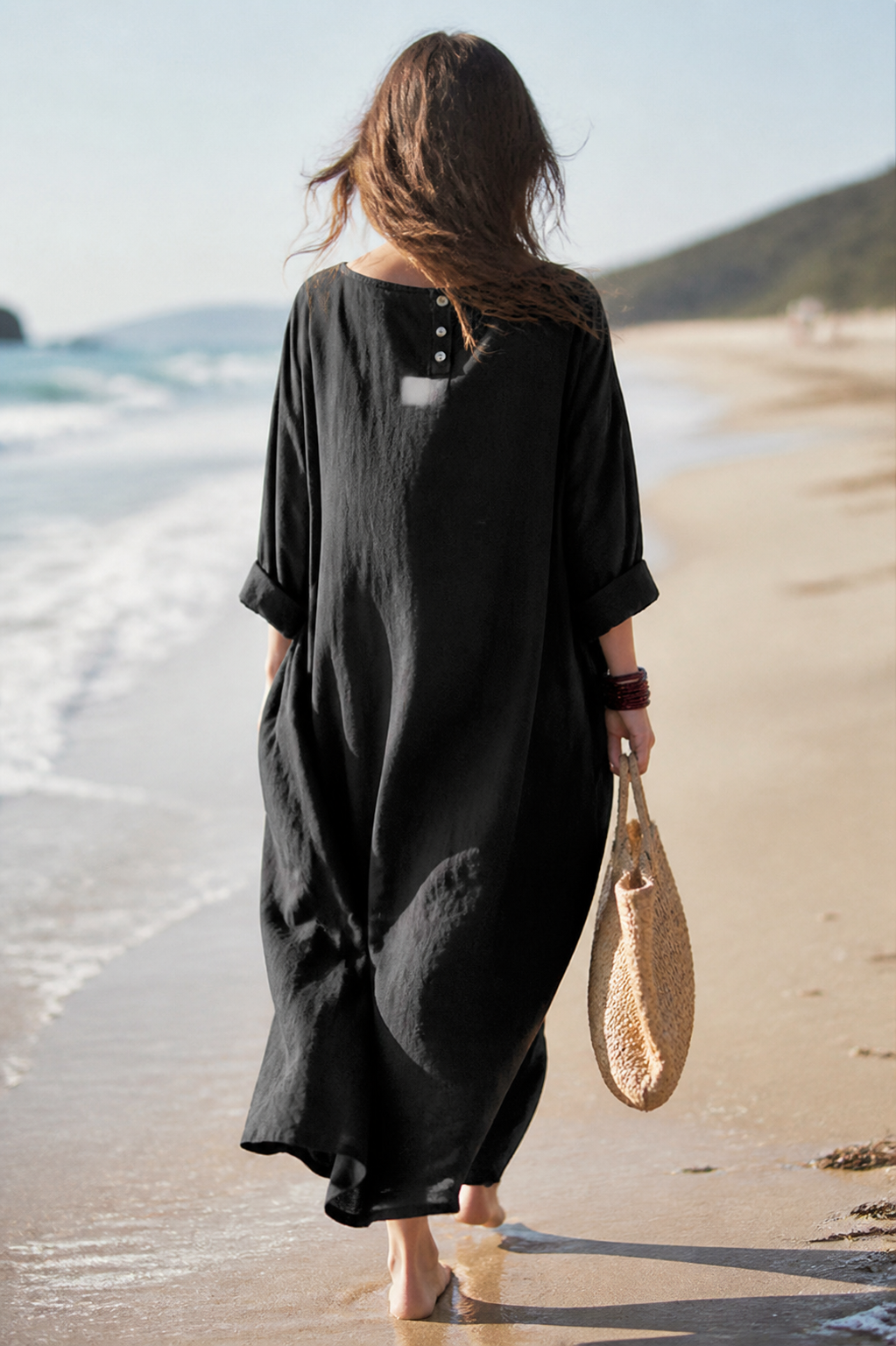 Ondine Linen Maxi Dress | Women's Summer Occasion Gown