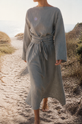 Camille Linen Maxi Dress | Women's Summer Occasion Gown