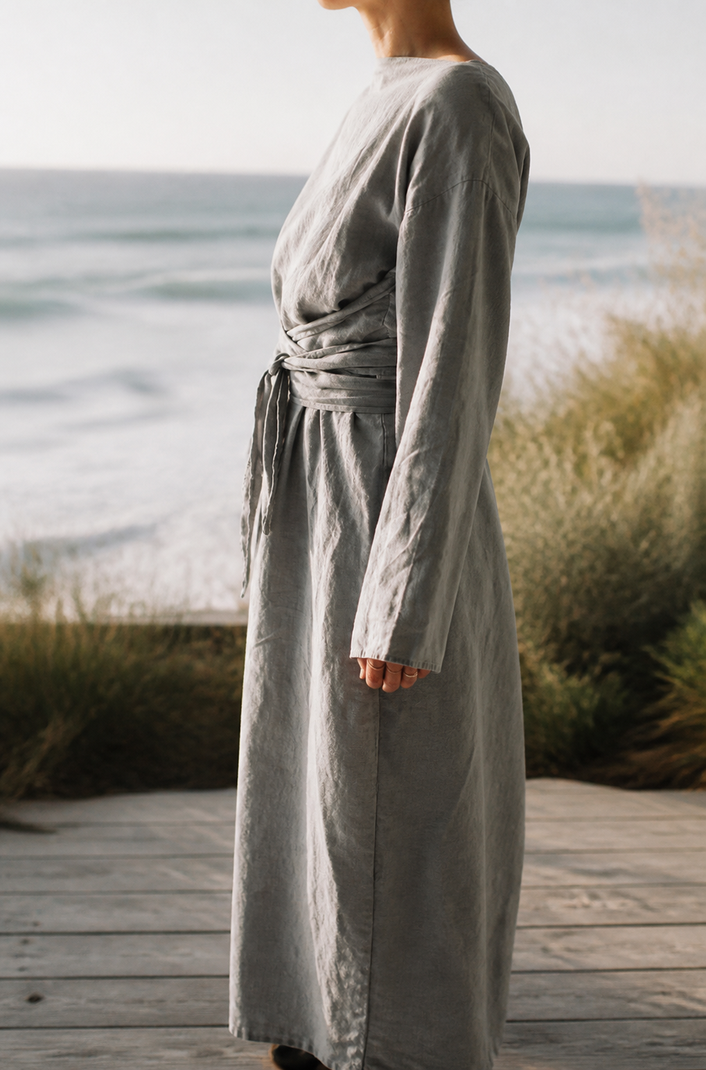 Camille Linen Maxi Dress | Women's Summer Occasion Gown