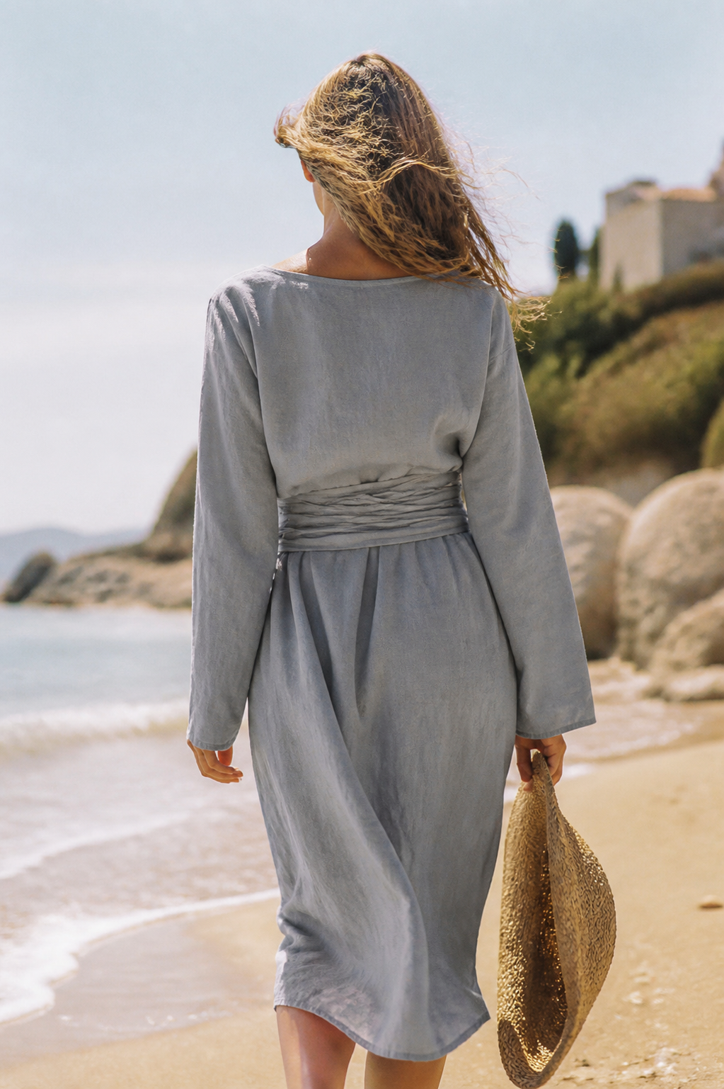 Camille Linen Maxi Dress | Women's Summer Occasion Gown