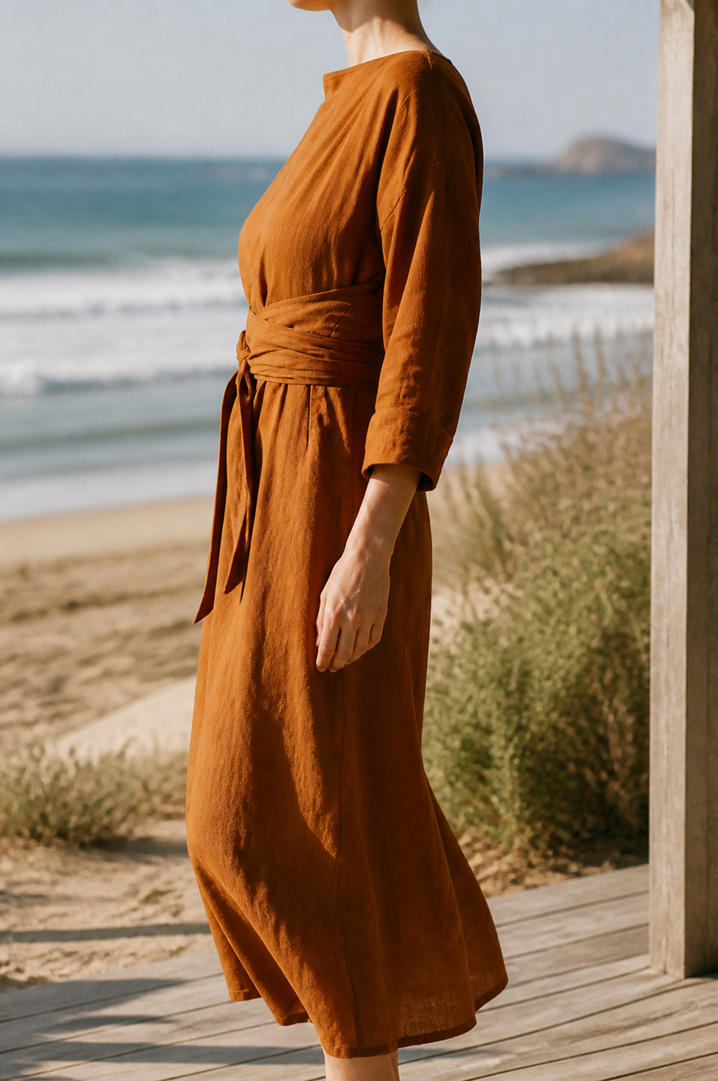 Camille Linen Maxi Dress | Women's Summer Occasion Gown