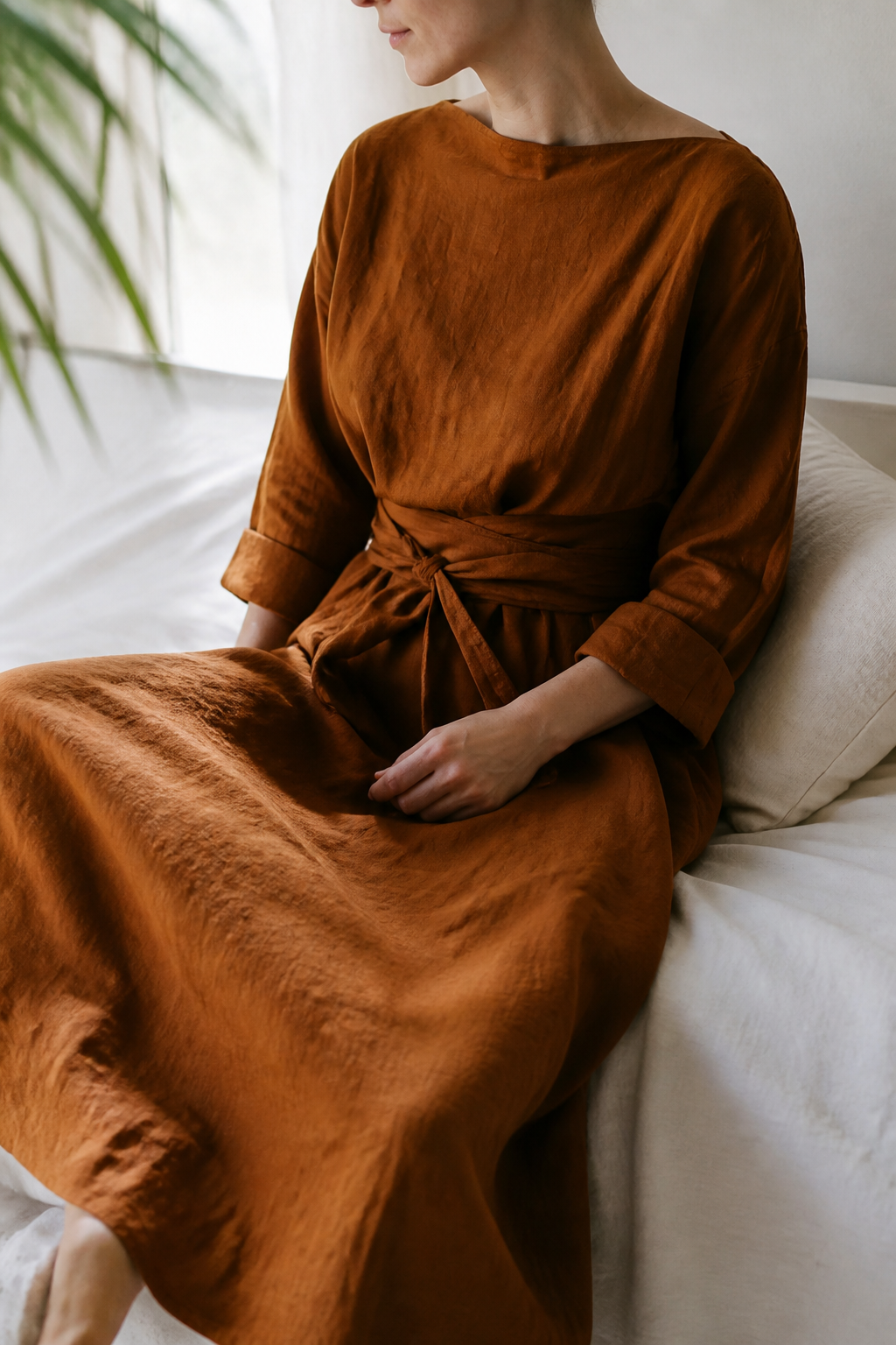 Camille Linen Maxi Dress | Women's Summer Occasion Gown