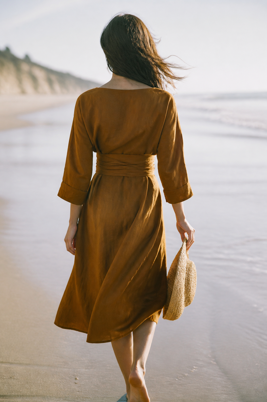 Camille Linen Maxi Dress | Women's Summer Occasion Gown