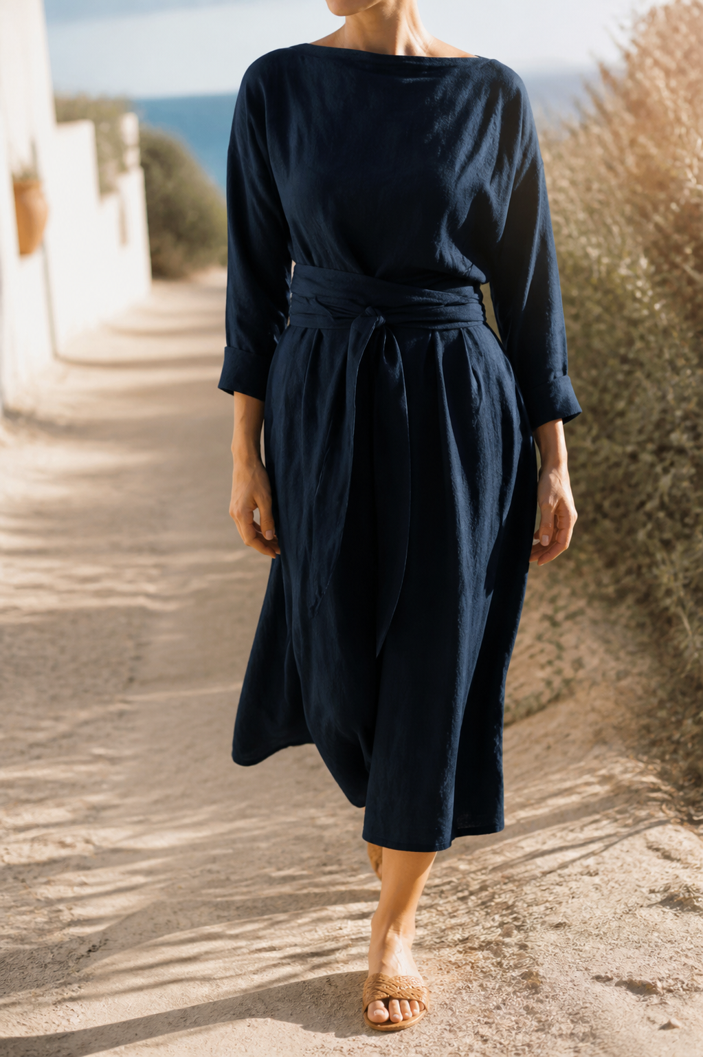 Camille Linen Maxi Dress | Women's Summer Occasion Gown