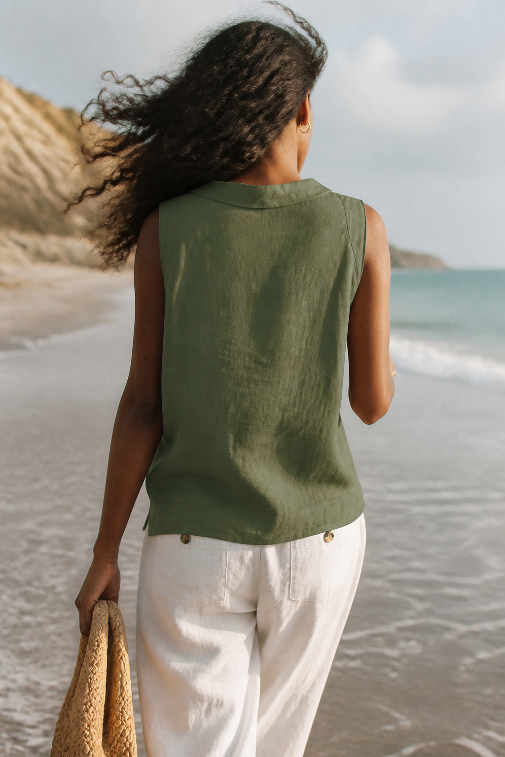 Maren Relaxed Linen Shirt | Women's Everyday Button-Up Top