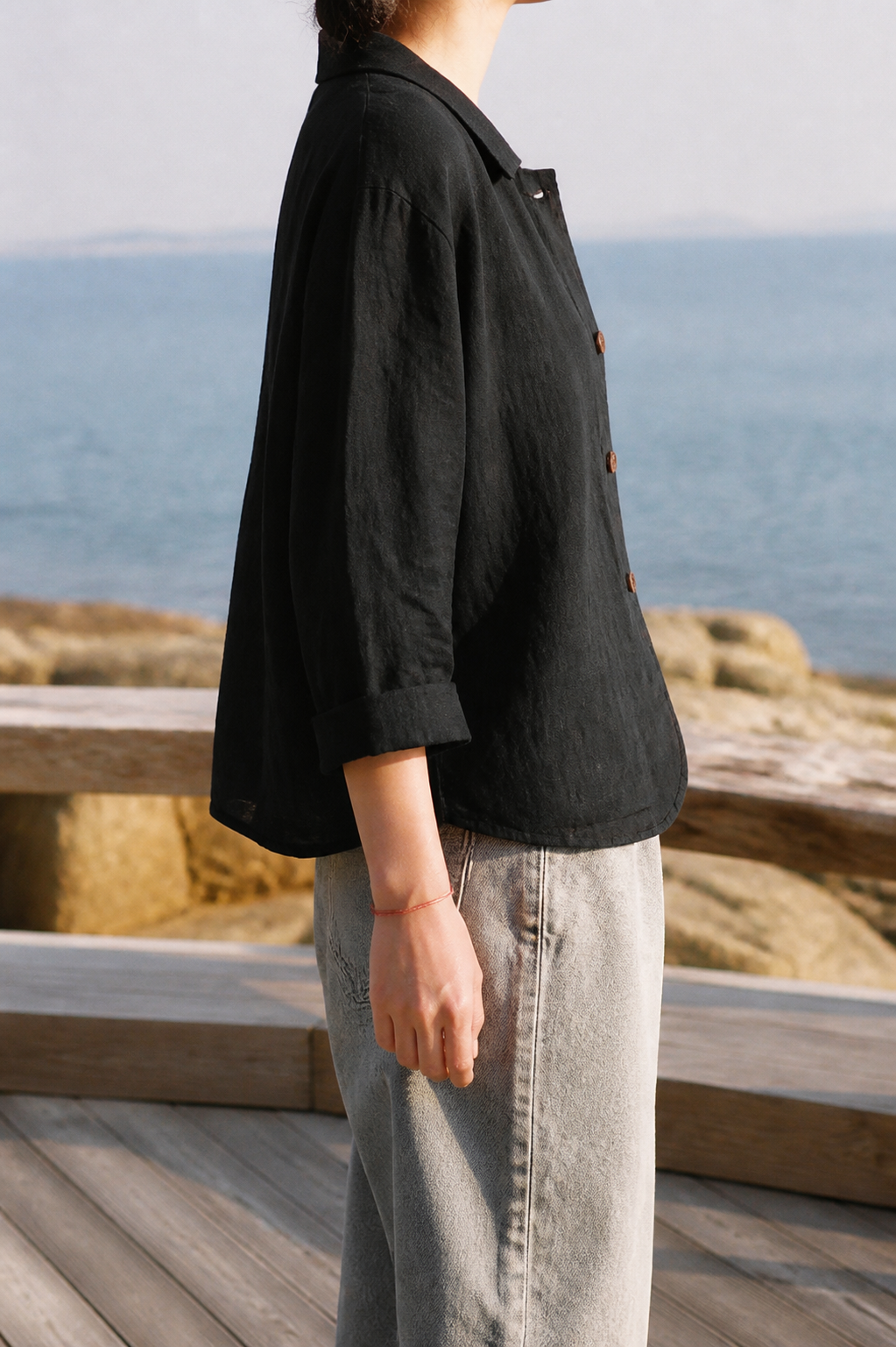 Poppy Relaxed Shirt | Women's Everyday Cotton Button-Up Top