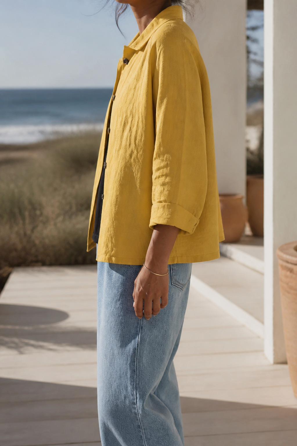 Poppy Relaxed Shirt | Women's Everyday Cotton Button-Up Top