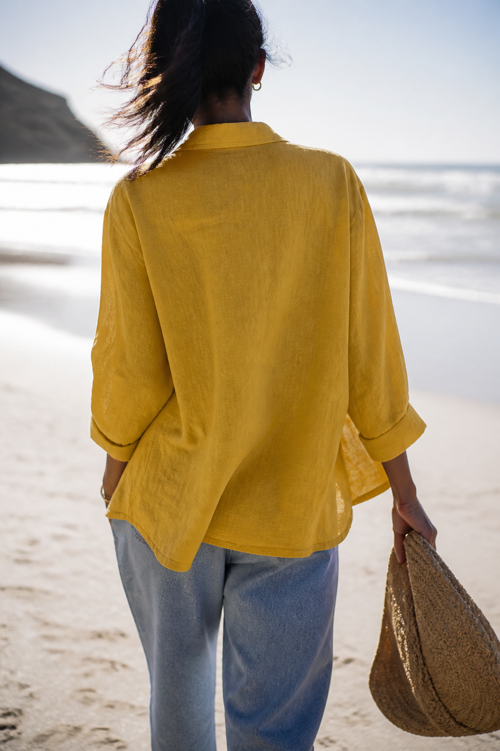 Poppy Relaxed Shirt | Women's Everyday Cotton Button-Up Top