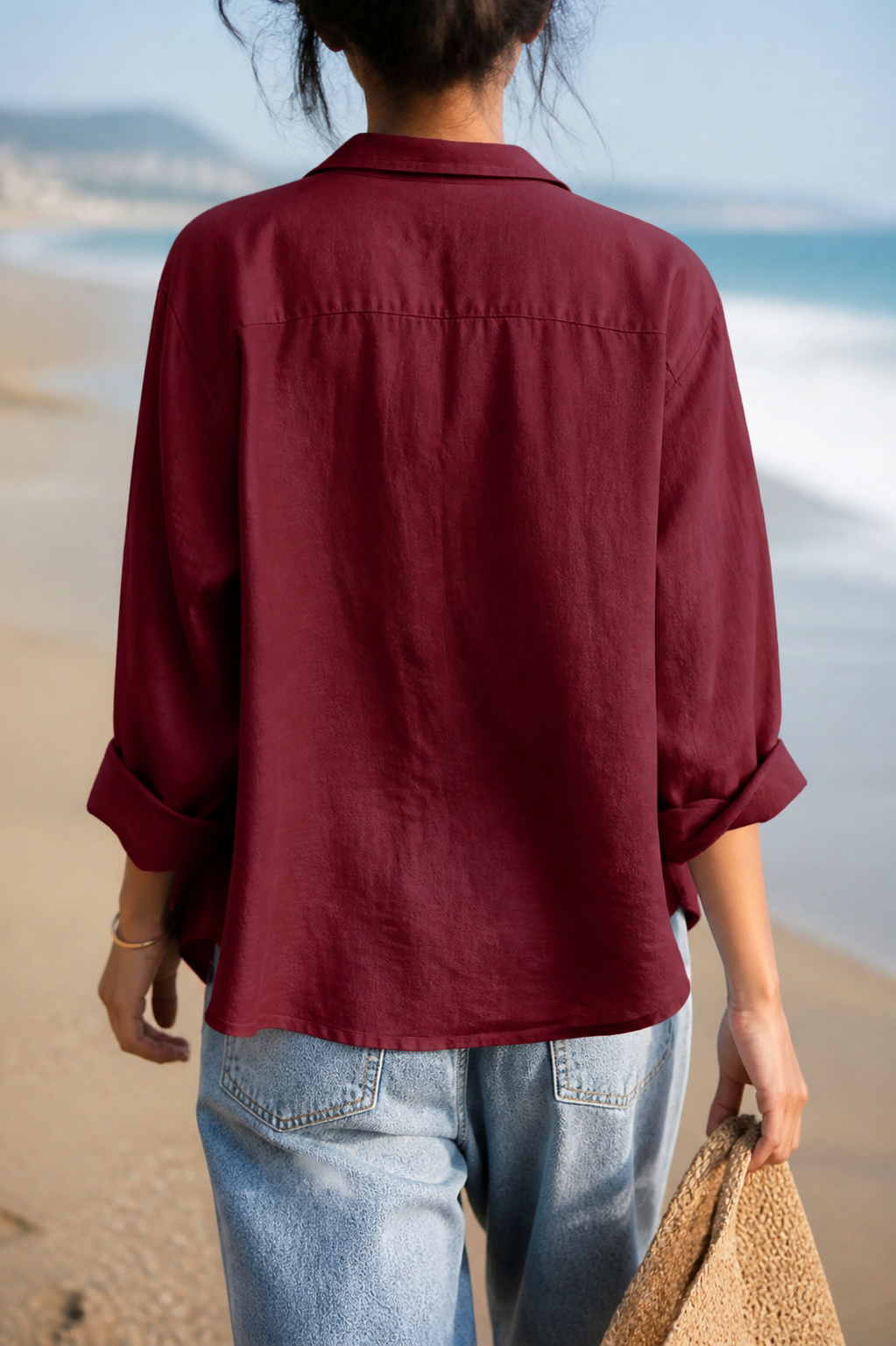 Poppy Relaxed Shirt | Women's Everyday Cotton Button-Up Top