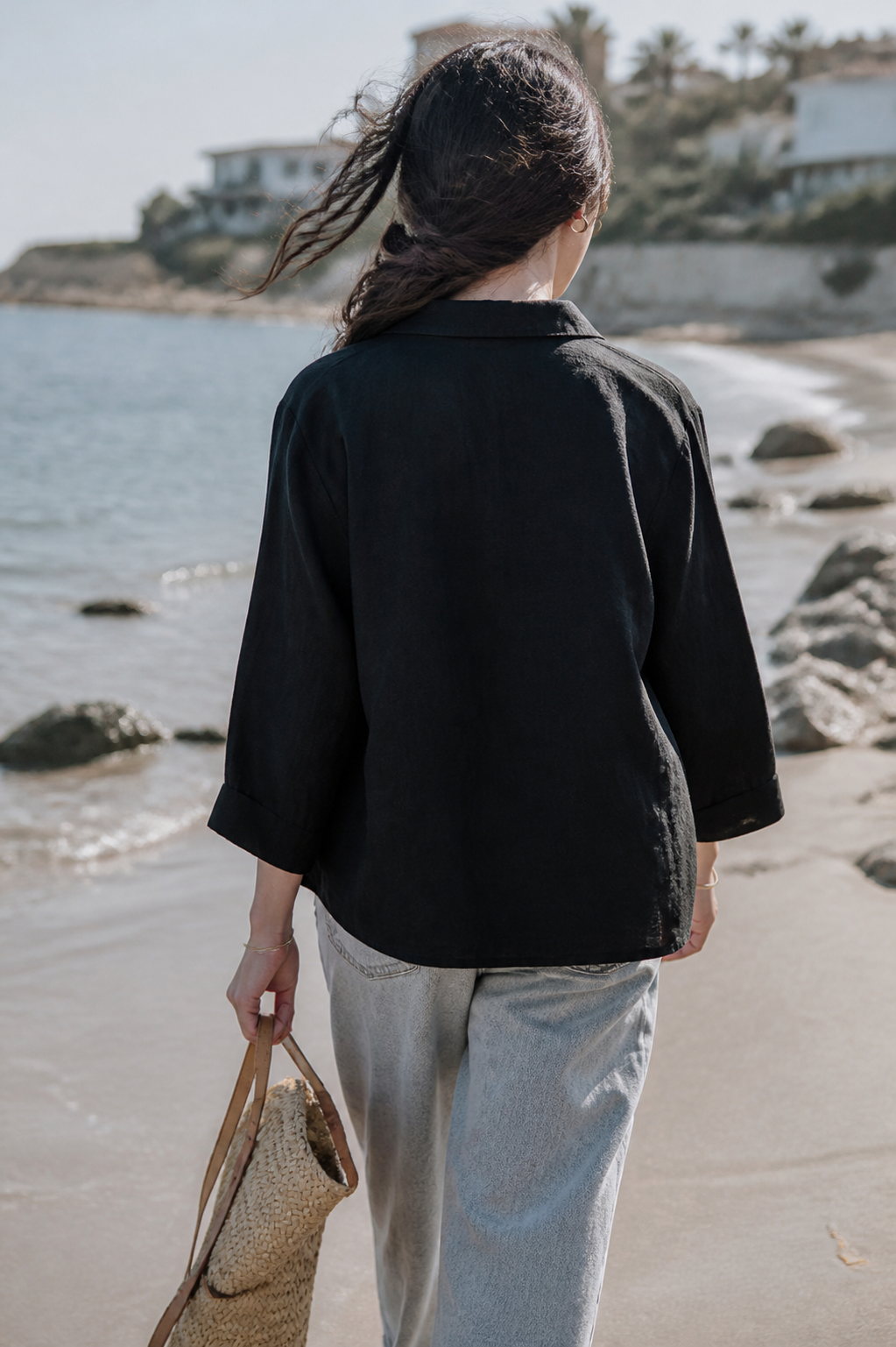 Poppy Relaxed Shirt | Women's Everyday Cotton Button-Up Top
