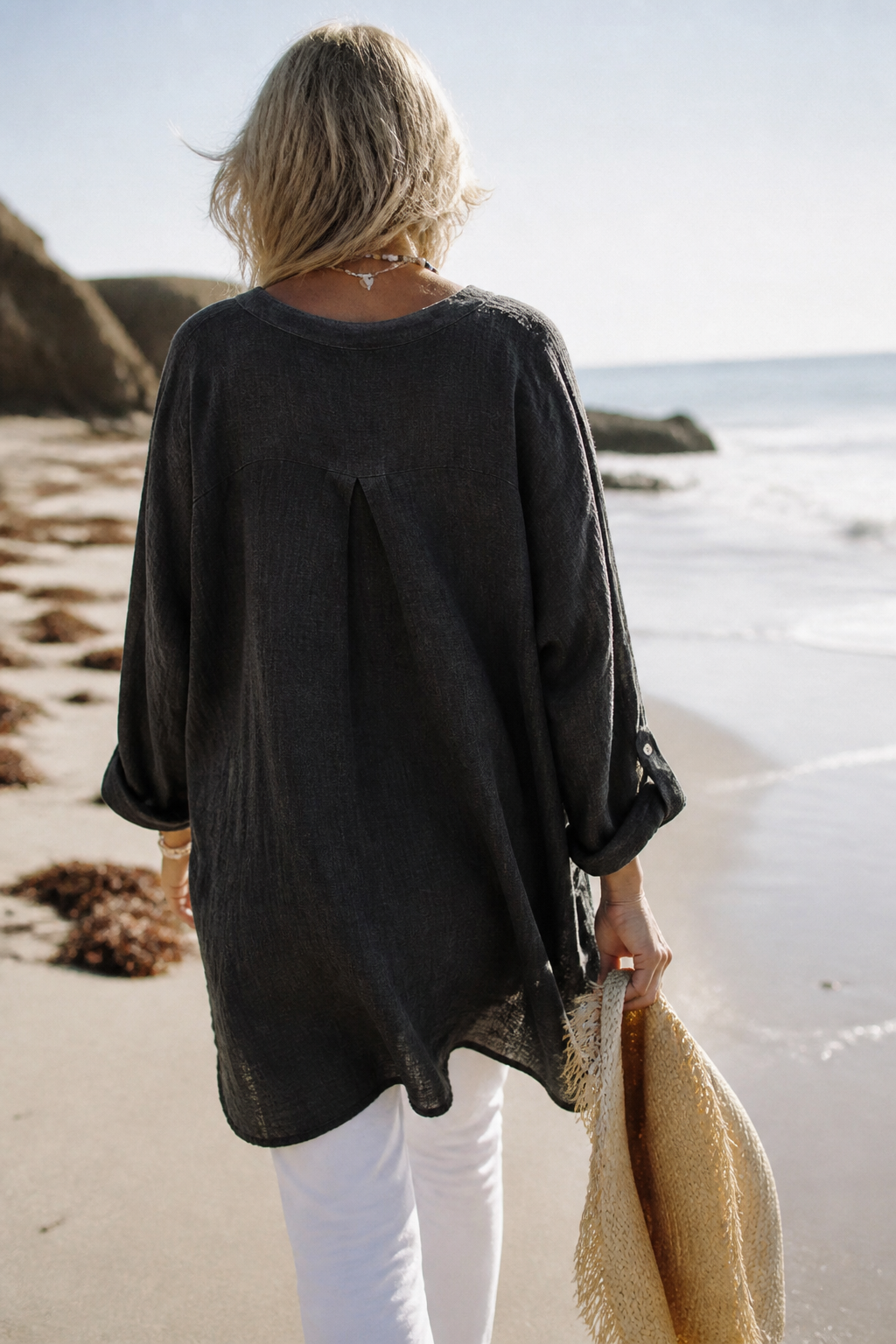 Elodie Relaxed Linen Shirt | Women's Everyday Button-Up Top