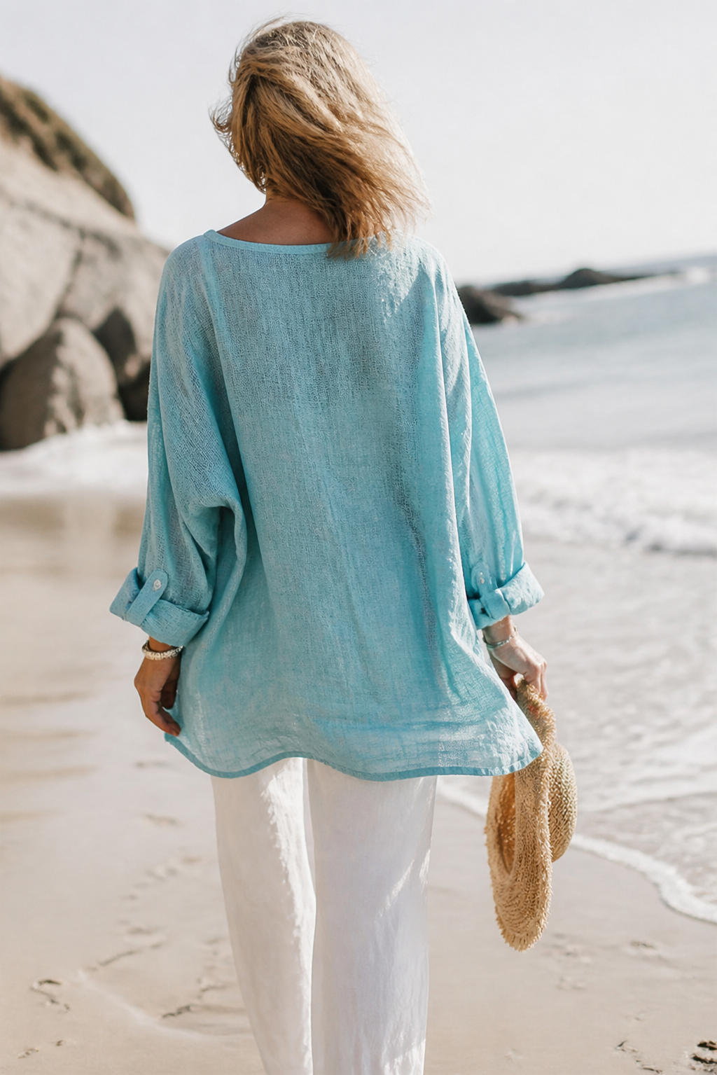 Elodie Relaxed Linen Shirt | Women's Everyday Button-Up Top