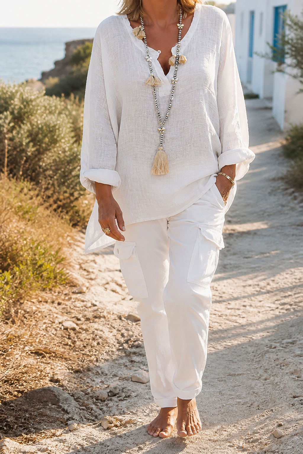 Elodie Relaxed Linen Shirt | Women's Everyday Button-Up Top