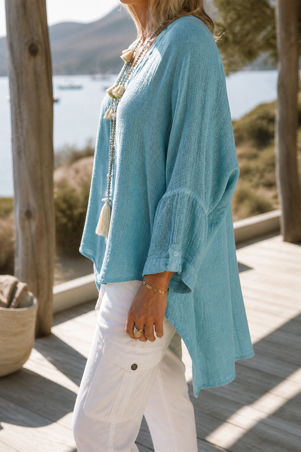 Elodie Relaxed Linen Shirt | Women's Everyday Button-Up Top