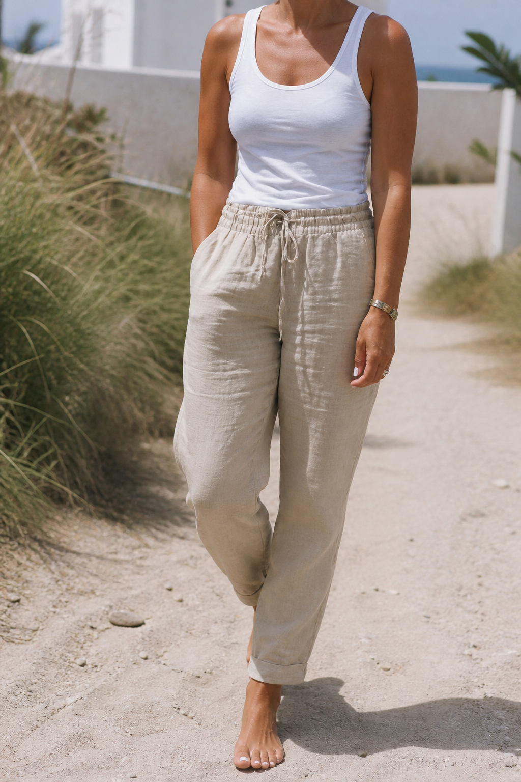 Marlowe Wide-Leg Pants | Women's Relaxed Linen Trousers