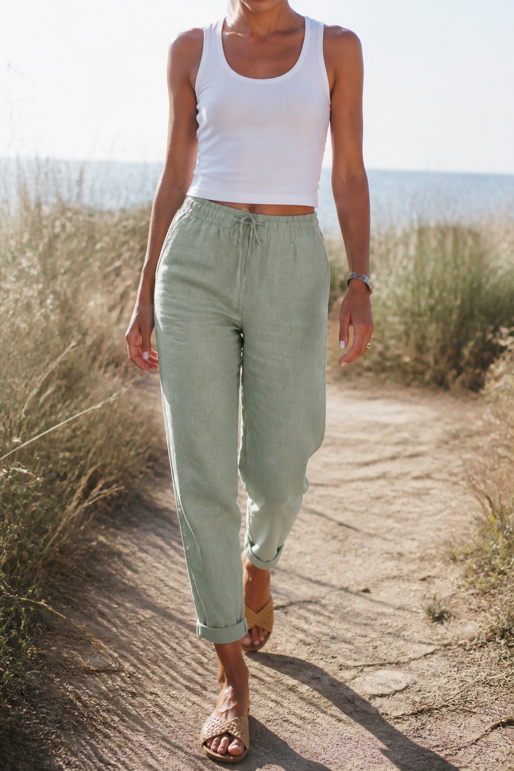 Marlowe Wide-Leg Pants | Women's Relaxed Linen Trousers