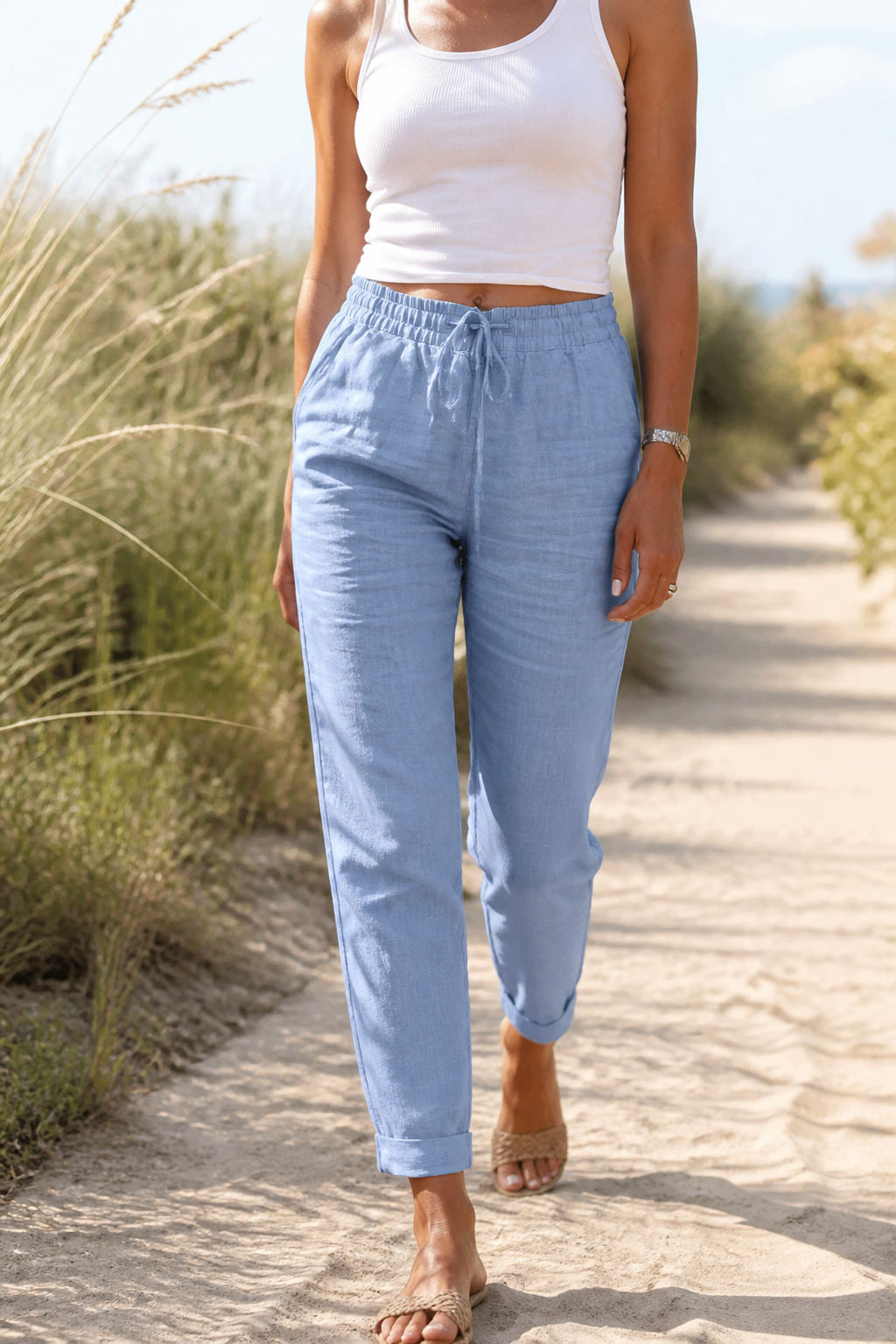 Marlowe Wide-Leg Pants | Women's Relaxed Linen Trousers